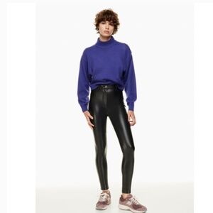 Aritzia Wilfred Free Charm Faux Leather Skinny Pant Size 12